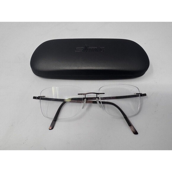 Silhouette 5416 40 6055 Titanium Bronze Gray Rimless Eyeglasses Frames 19 140 main image 14